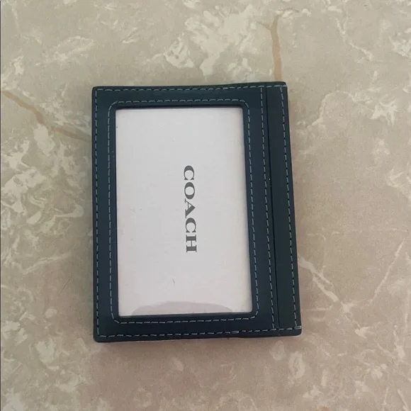 Coach Denim Card Holder - Picture 2 of 3